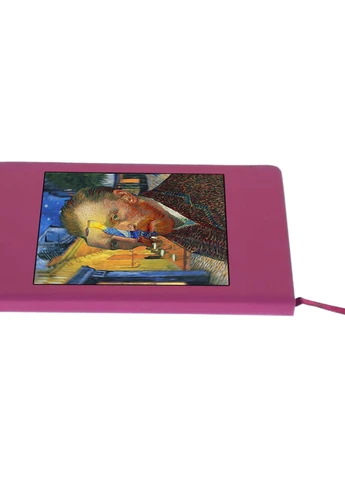 Блокнот А5 Вінсент Ван Гог (Vincent van Gogh) Малиновий (92228-2968-FU) MobiPrint (257327039)