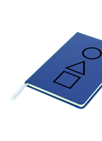 Блокнот А5 Трикутник Квадрат Коло Гра в кальмара (Squid Game) Світло-блакитний (92228-3374-SK) MobiPrint (257326693)