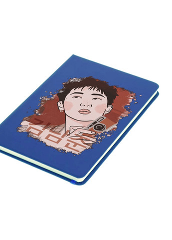 Блокнот А5 Кім Намджун БТС (Kim Nam Joon BTS) Світло-блакитний (92228-3261-SK) MobiPrint (257321467)