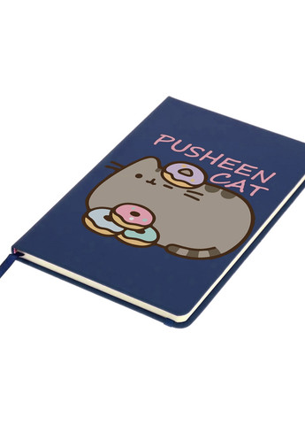 Блокнот А5 Кіт Пушин (Pusheen Cat) Темно-синій (92228-3346-NB) MobiPrint (257326711)