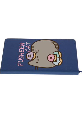 Блокнот А5 Кіт Пушин (Pusheen Cat) Темно-синій (92228-3346-NB) MobiPrint (257326711)