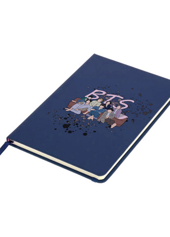 Блокнот А5 БТС (BTS) Темно-синій (92228-3256-NB) MobiPrint (257325456)
