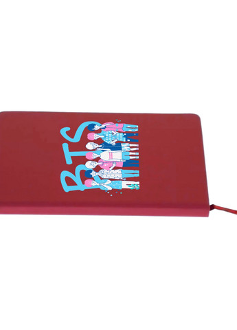Блокнот А5 БТС (BTS) Красный (92228-3265-RD) MobiPrint (257321957)