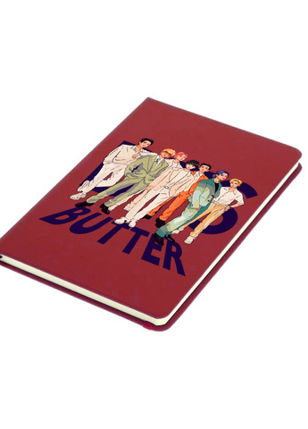 Блокнот А5 БТС (BTS) Червоний (92228-3271-RD) MobiPrint (257327546)