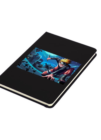 Блокнот А5 Наруто Узумакі (Naruto Uzumaki) Чорний (92228-3113-BK) MobiPrint (257323595)