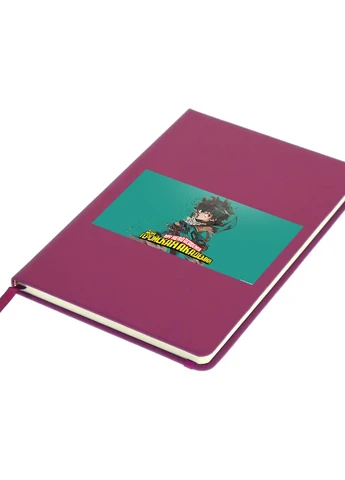 Блокнот А5 Изуку Мидория, Моя геройская академия (Midoriya Izuku, My Hero Academia) Малиновый (92228-3072-FU) MobiPrint (257323901)