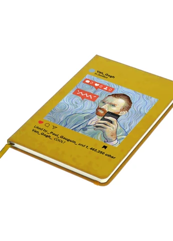 Блокнот А5 Інстаграм Вінсент Ван Гог (Instagram Vincent van Gogh) Жовтий (92228-2951-SY) MobiPrint (257324554)