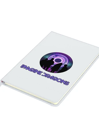 Блокнот А5 Имеджин Драгонс (Imagine Dragons) Белый (92228-2979-WT) MobiPrint (257326877)