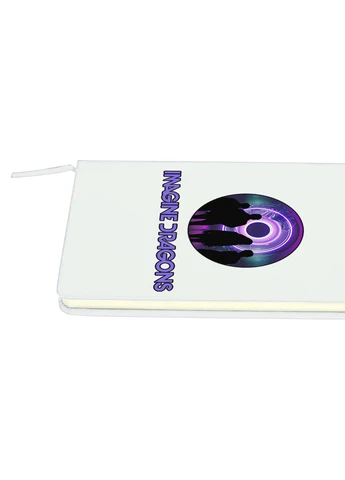 Блокнот А5 Имеджин Драгонс (Imagine Dragons) Белый (92228-2979-WT) MobiPrint (257326877)