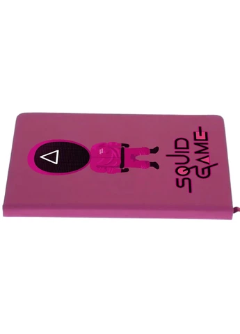 Блокнот А5 Трикутник Солдат Гра в кальмара (Squid Game) Малиновий (92228-3359-FU) MobiPrint (257323963)