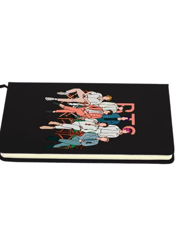 Блокнот А5 БТС (BTS) Чорний (92228-3264-BK) MobiPrint (257324864)