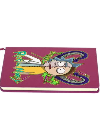 Блокнот А5 Рик Санчез Рик и Морти (Rick Sanchez Rick and Morty) Малиновый (92228-2935-FU) MobiPrint (257325786)