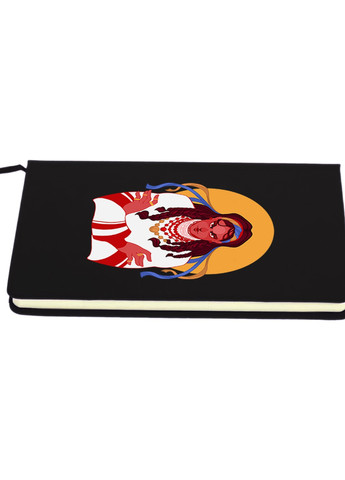 Блокнот А5 Українка Чорний (92228-3768-BK) MobiPrint (257325051)