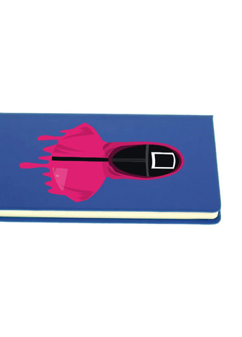 Блокнот А5 Квадрат Офіцер Гра в кальмара (Squid Game) Світло-блакитний (92228-3379-SK) MobiPrint (257326299)