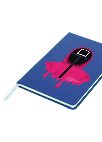 Блокнот А5 Квадрат Офіцер Гра в кальмара (Squid Game) Світло-блакитний (92228-3379-SK) MobiPrint (257326299)