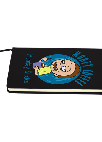 Блокнот А5 Рік та Морті (Rick and Morty) Чорний (92228-3442-BK) MobiPrint (257321749)