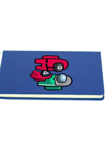 Блокнот А5 Амонг Ас та Гра в кальмара (Among Us and Squid Game) Світло-блакитний (92228-3380-SK) MobiPrint (257322730)