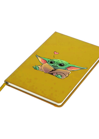 Блокнот А5 Грогу Йода лайк (Grogu Baby Yoda) Жовтий (92228-3522-SY) MobiPrint (257324068)