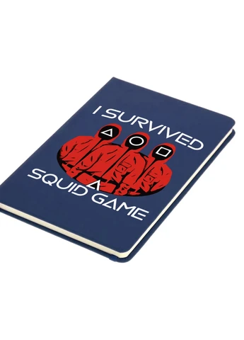 Блокнот А5 Солдати Гра в кальмара (Squid Game) Темно-синій (92228-3384-NB) MobiPrint (257326624)