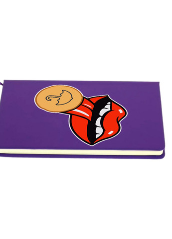 Блокнот А5 Печенье Игра в кальмара (Squid Game) Фиолетовый (92228-3449-PU) MobiPrint (257328413)