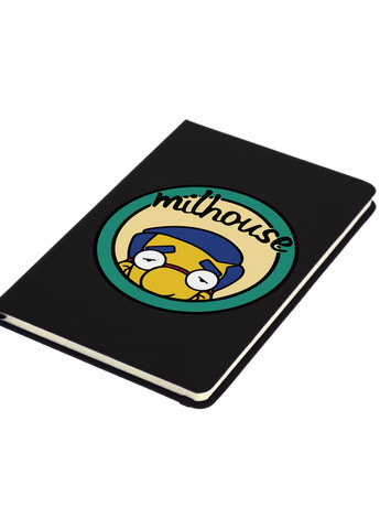 Блокнот А5 Мілхаус Ван Хутен Сімпсони (Milhouse The Simpsons) Чорний (92228-3464-BK) MobiPrint (257322248)