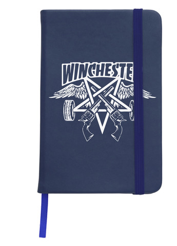 Блокнот А5 Винчестер Сверхъестественное (Winchester Supernatural) Темно-синий (92228-3433-NB) MobiPrint (257327923)