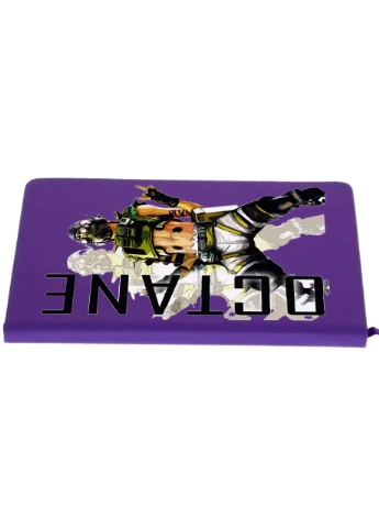 Блокнот А5 Апекс леджендс Октейн с лого(Octane Apex Legends) Фиолетовый (92228-3498-PU) MobiPrint (257323390)
