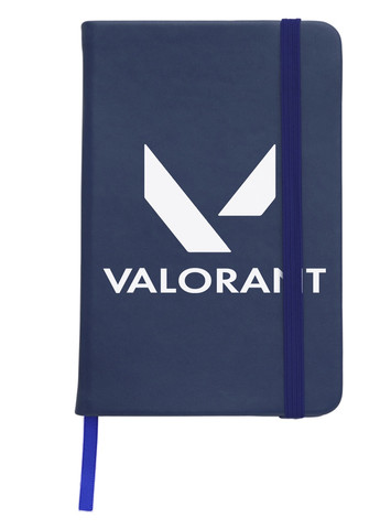 Блокнот А5 Валорант лого(Valorant logo) Темно-синий (92228-3539-NB) MobiPrint (257328296)