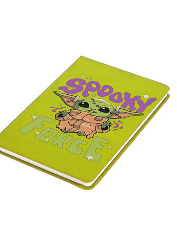 Блокнот А5 Бейбі Йода (Baby Yoda Halloween The Mandalorian) Салатовий (92228-3440-LM) MobiPrint (257325517)