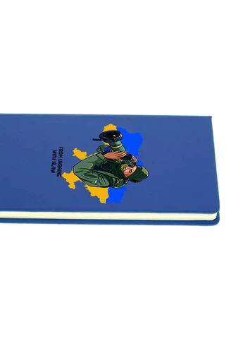 Блокнот А5 From Ukraine with NLAW Світло-блакитний (92228-3748-SK) MobiPrint (257322465)