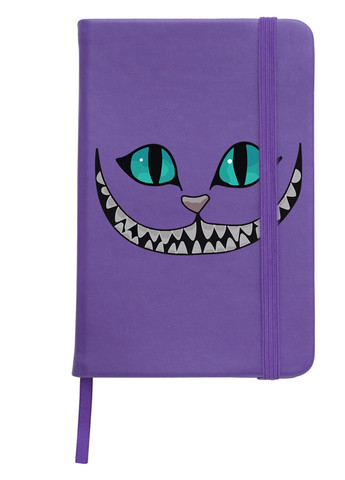 Блокнот А5 Чеширський Кіт (Cheshire Cat Disney) Фіолетовий (92228-3437-PU) MobiPrint (257321929)