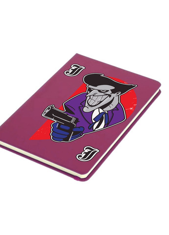 Блокнот А5 Джокер (Joker Jack DC Comics) Малиновий (92228-3461-FU) MobiPrint (257328055)
