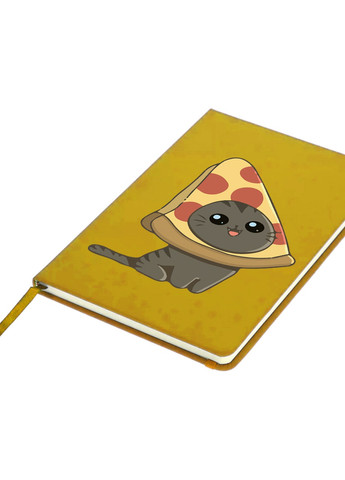 Блокнот А5 Пицца кот (Pizzacat) Желтый (92228-3436-SY) MobiPrint (257327162)