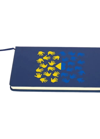 Блокнот А5 Поддерживаю Украину Темно-синий (92228-3689-NB) MobiPrint (257326417)