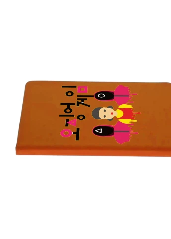 Блокнот А5 Гра в кальмара лялька та солдати (Squid game) Помаранчевий (92228-3504-OG) MobiPrint (257325575)