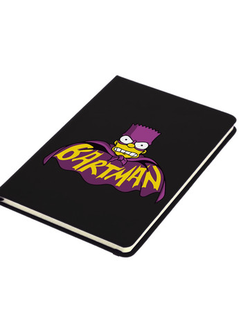 Блокнот А5 Бартмен Барт Сімпсон (Bartman The Simpsons) Чорний (92228-3409-BK) MobiPrint (257329185)