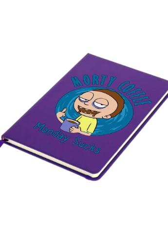 Блокнот А5 Рик и Морти (Rick and Morty) Фиолетовый (92228-3442-PU) MobiPrint (257326061)