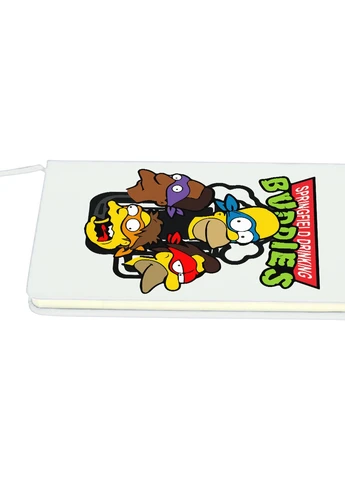 Блокнот А5 Спрінгфілд Буддіс (Springfield Buddies) Білий (92228-3465-WT) MobiPrint (257328036)