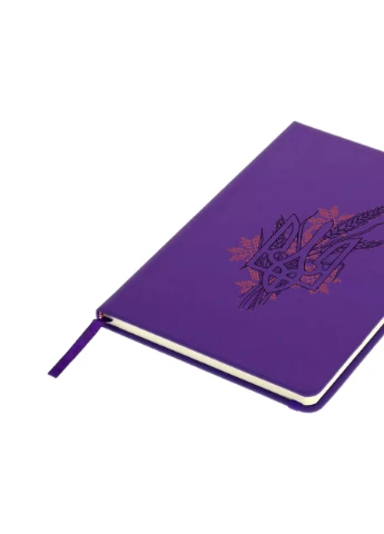 Блокнот А5 Український Герб Фіолетовий (92228-3760-PU) MobiPrint (257322050)