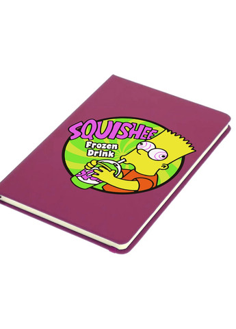 Блокнот А5 Барт Симпсон (Bart The Simpsons) Малиновый (92228-3410-FU) MobiPrint (257327186)
