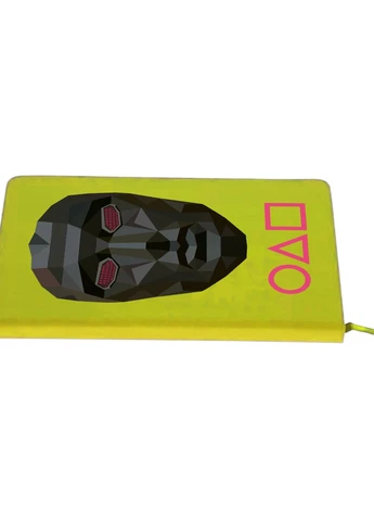 Блокнот А5 Маска Розпорядника Гра в кальмара (Squid Game) Салатовий (92228-3381-LM) MobiPrint (257324420)