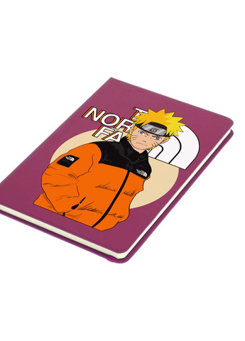 Блокнот А5 Наруто Норс Фейс (Naruto The Norch Face) Малиновый (92228-3480-FU) MobiPrint (257323517)