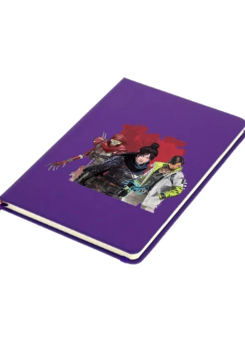 Блокнот А5 Апекс леджендс, персонажі(Apex Legends poster) Фіолетовий (92228-3494-PU) MobiPrint (257325834)