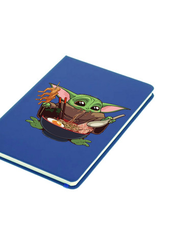Блокнот А5 Грогу Йода смачна їжа (Grogu Baby Yoda) Світло-блакитний (92228-3524-SK) MobiPrint (257326644)