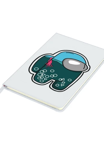 Блокнот А5 Амонг Ас та Гра в кальмара (Among Us and Squid Game) Білий (92228-3476-WT) MobiPrint (257326838)