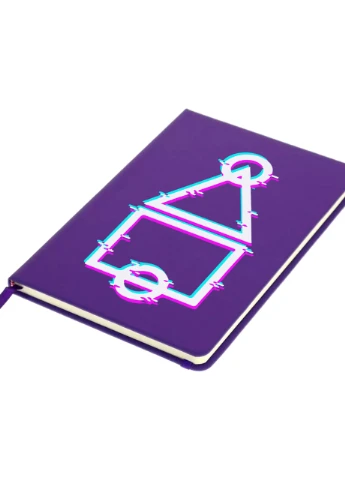 Блокнот А5 Ігрове поле Гра в кальмара (Squid Game) Фіолетовий (92228-3450-PU) MobiPrint (257321586)