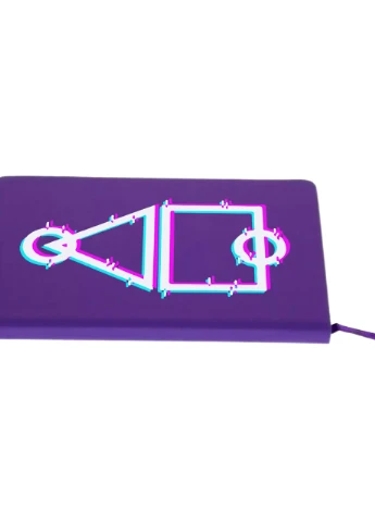 Блокнот А5 Ігрове поле Гра в кальмара (Squid Game) Фіолетовий (92228-3450-PU) MobiPrint (257321586)