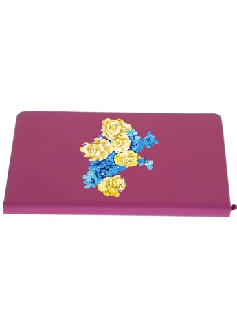 Блокнот А5 Квітуча Україна Малиновий (92228-3699-FU) MobiPrint (257321618)