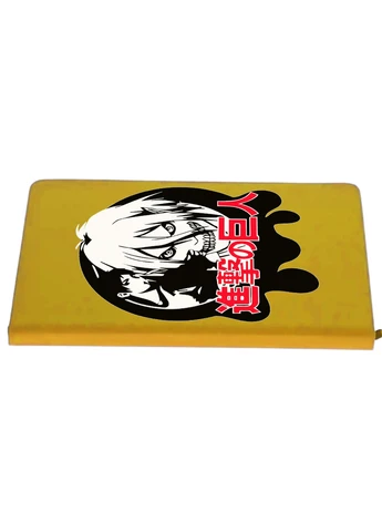 Блокнот А5 Атака титанів Атакуючий титан лого (Attack on Titan logo) Жовтий (92228-3493-SY) MobiPrint (257325926)