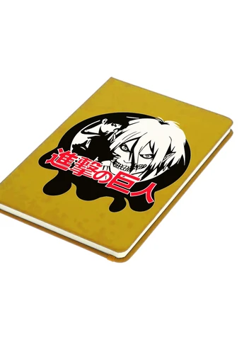 Блокнот А5 Атака титанів Атакуючий титан лого (Attack on Titan logo) Жовтий (92228-3493-SY) MobiPrint (257325926)